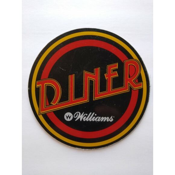 Diner Pinball Keychain Promo Drink Coaster Plastic 1990 NOS Original - Picture 2 of 4